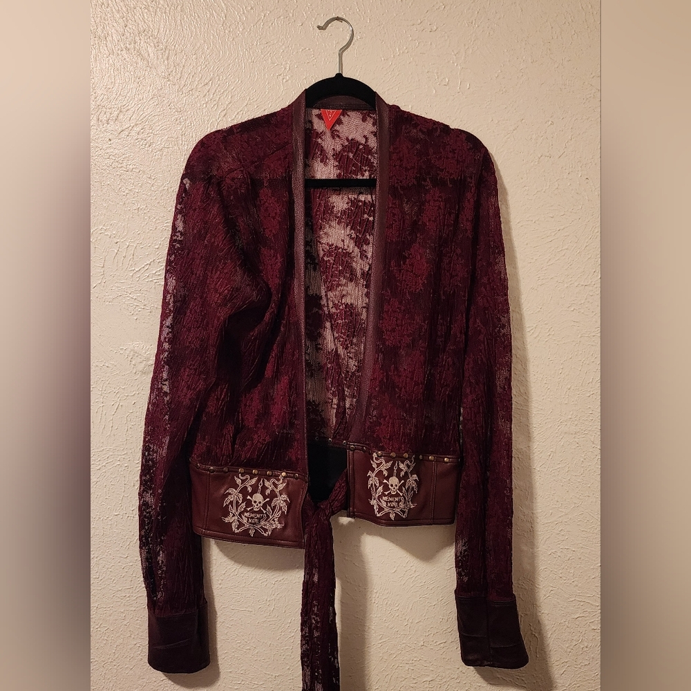 Toxic Vision Memento Mori Lace Wrap